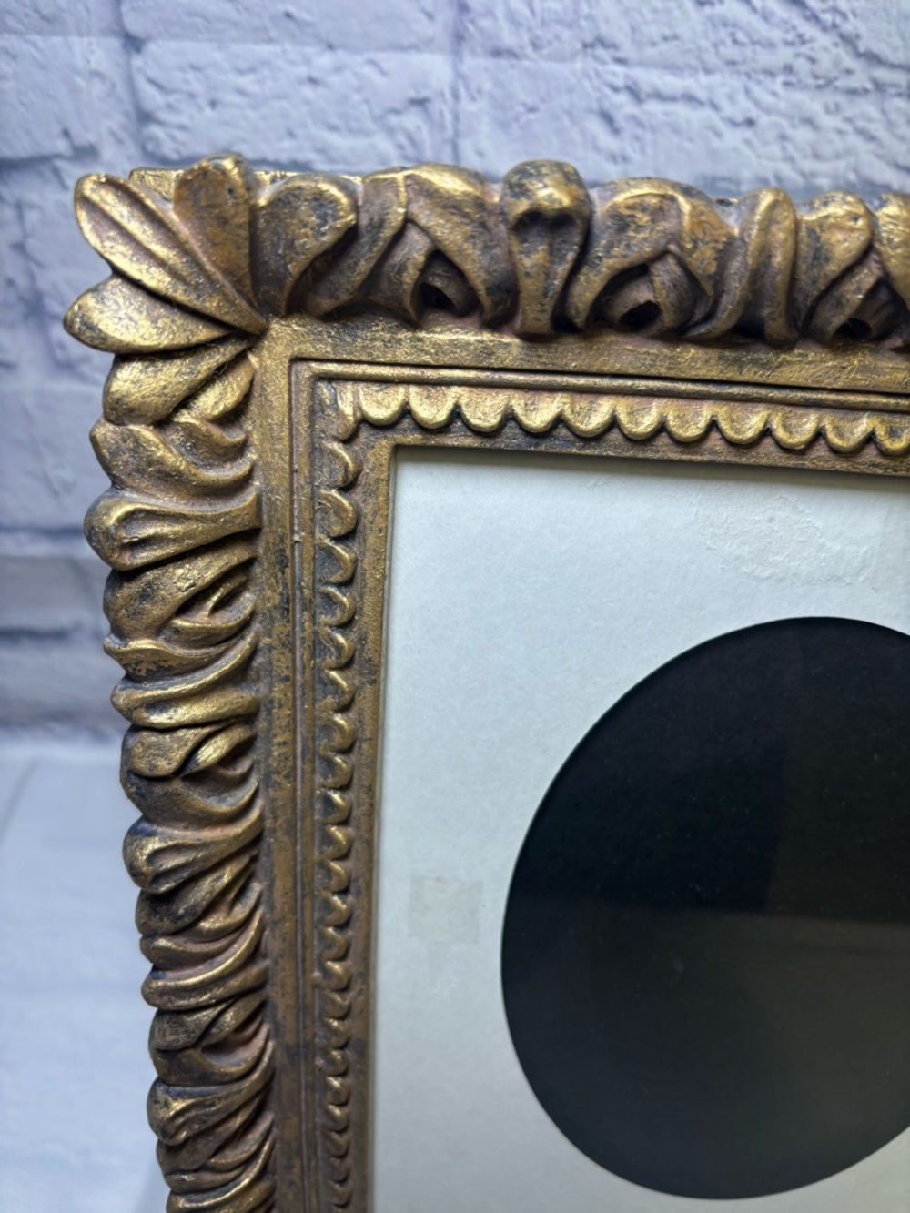 Antique Ornate Gold Gilt Baroque Style Picture Frame (11x13) Scroll Leaf Pattern - Picture 5 of 15